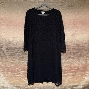 Garnet Hill Floral Lace Sheath Dress NWOT